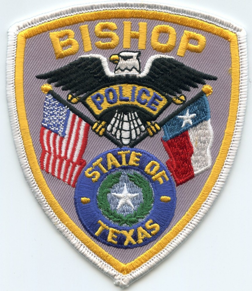 BISHOP TEXAS TX State Flag POLICE PATCH