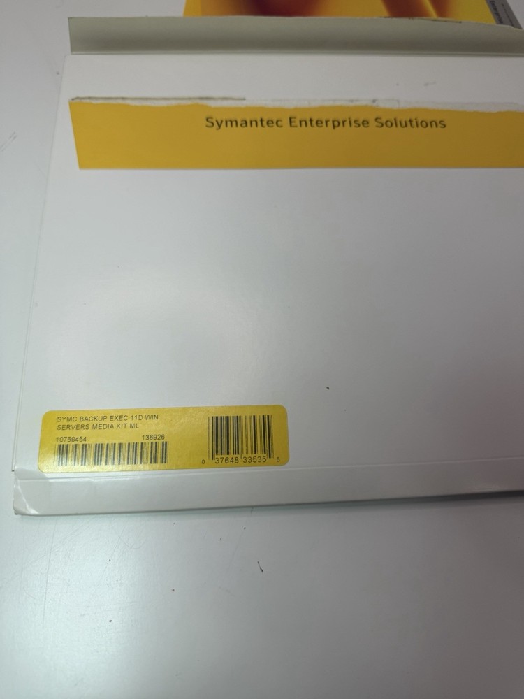 Symantec Backup Exec 11d Windows Servers Media Kit – Open Box Complete Set