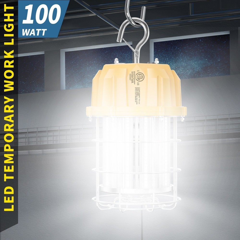 Portable 100W LED Temporary Work Light Constructions Projects Jobsite Lighting