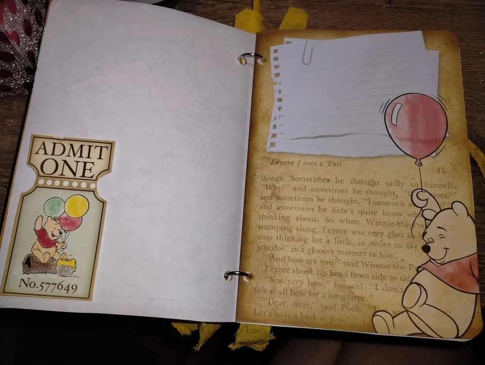 Winnie The Pooh Junk Journal Scrapbook