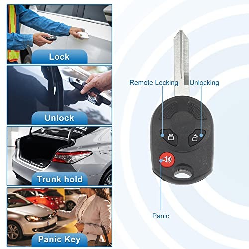 3 Button Car Keyless Entry Remote Control Replacement Key Fob Proximity Smart