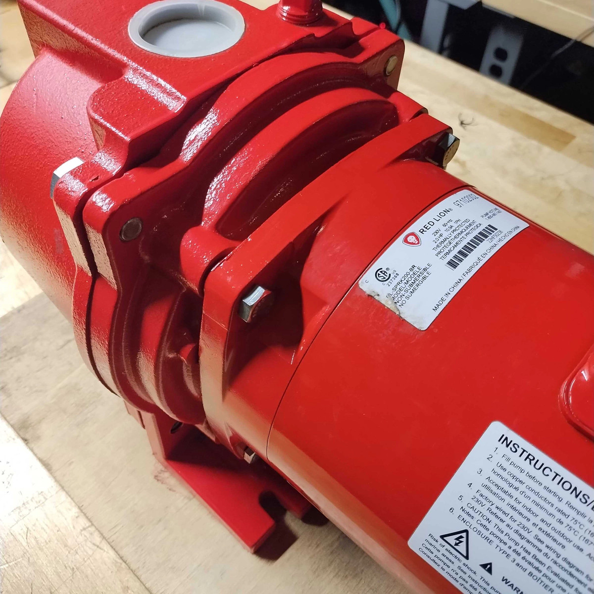 RED LION CAST IRON SPRINKLER PUMP HEAVY DUTY LAWN IRRIGATION WATER PUMP