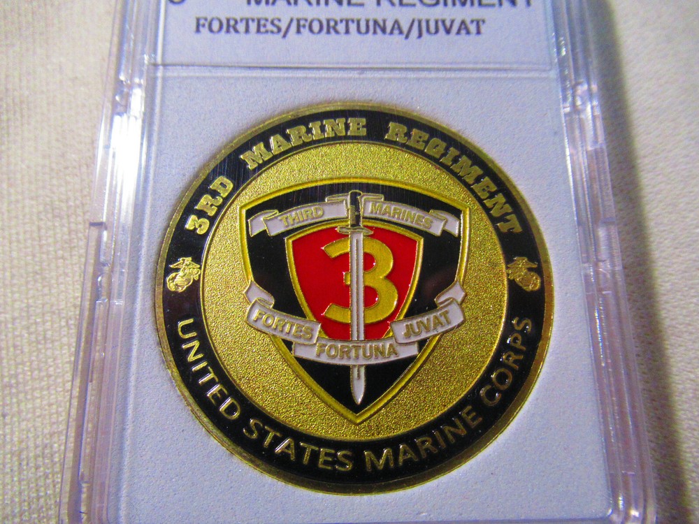 US MARINE CORPS - 3rd MARINE REGIMENT Challenge Coin