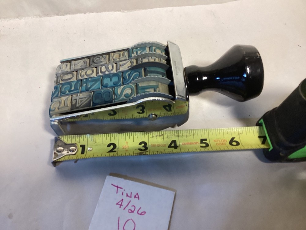 Vintage Royal Stamp pricing ink stamper
