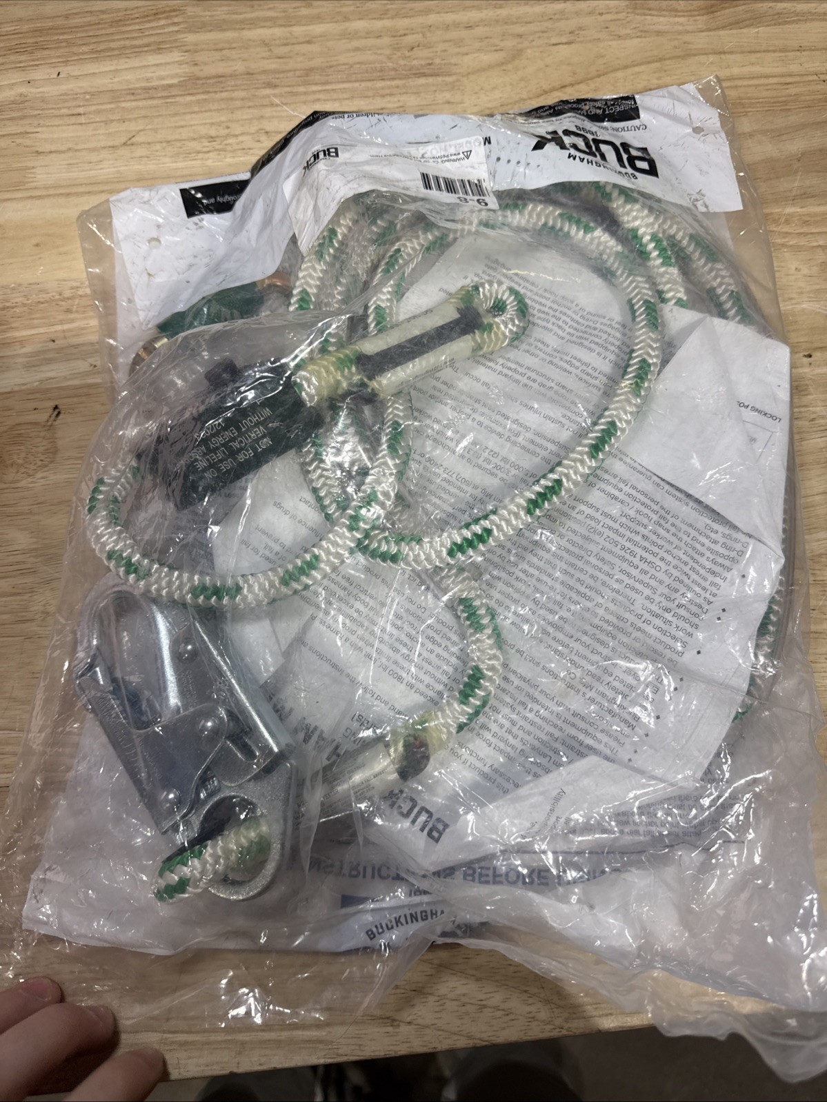 Buckingham Buck 9-8 Safety Fall Lanyard 8 Foot NEW Unused Old Stock