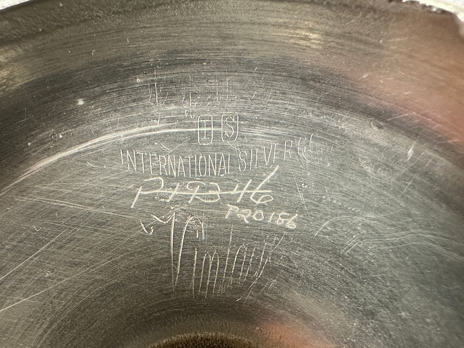 TEN Silverplate Punch Cups International Silver VINTAGE Pattern (Grapes) 3 1/2"