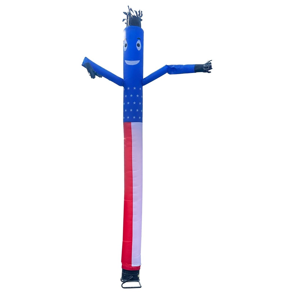 20Ft USA Flag Inflatable Dancer Wind Dancing Sky Puppet with NO Blower