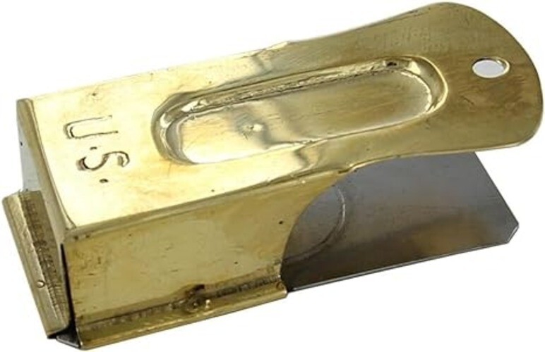 U.S. WWII D-Day Paratrooper Brass Signaling Cricket Clicker