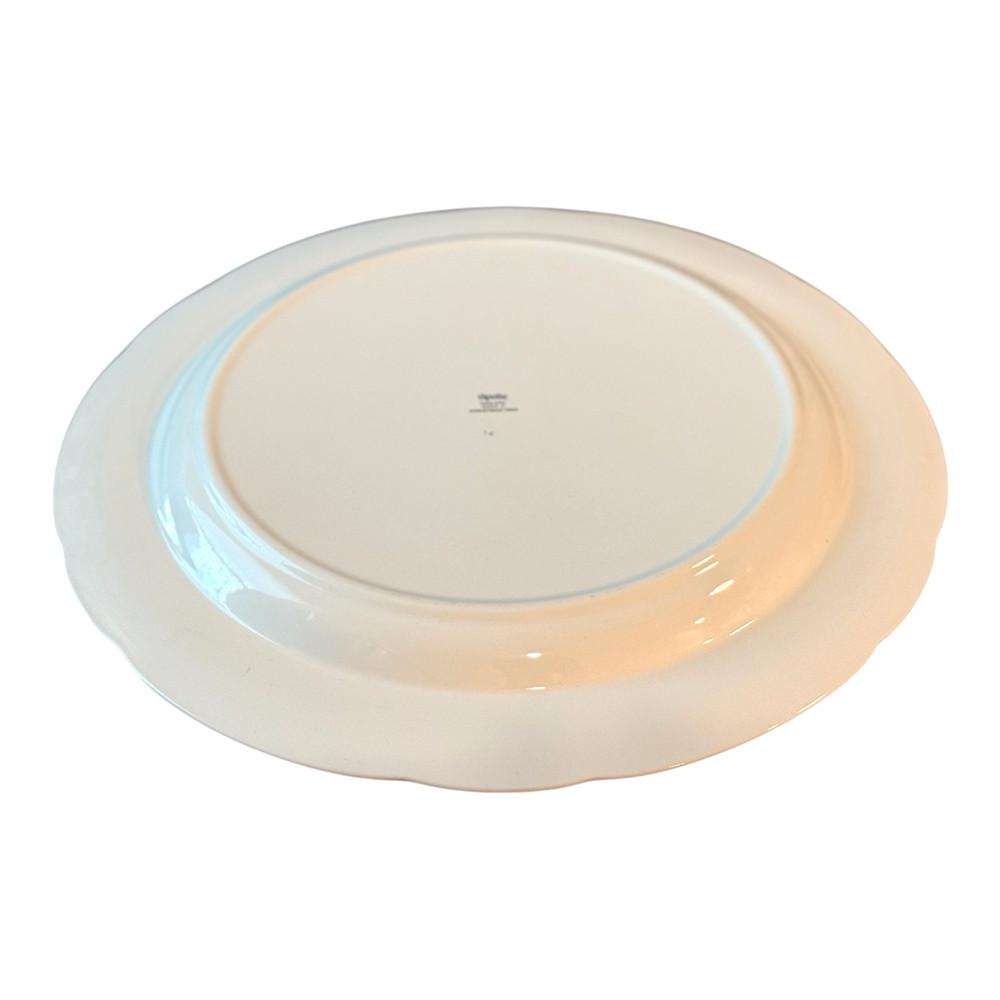 Spode Christmas Tree Pattern Holiday 12" Round Platter Chop Serving Plate