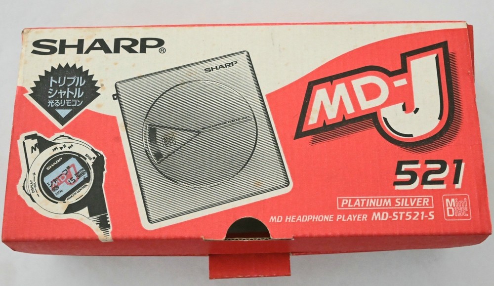 SHARP MD-J521 Portable Minidisc Player NOS