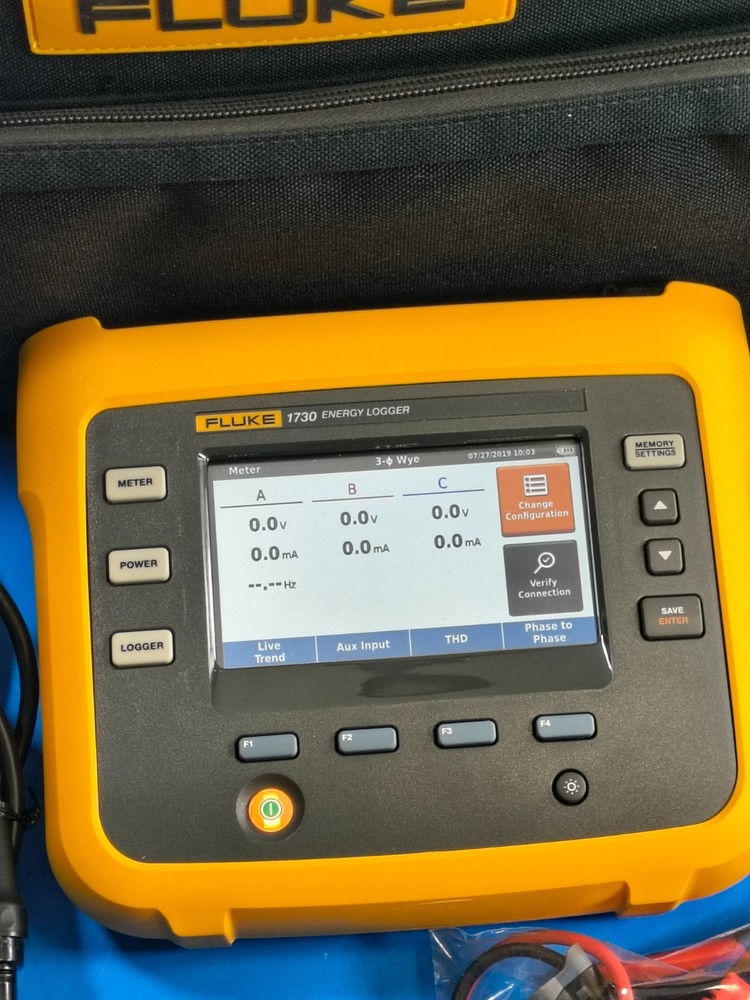 Fluke 1730 Three 3 Phase Power Quality Energy Logger Analyzer Pristine!