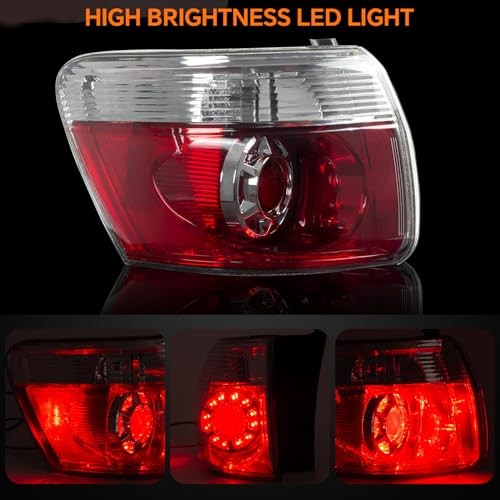Tail Light Assembly Compatible with 2007-2012 GMC Acadia LED Left Driver Side