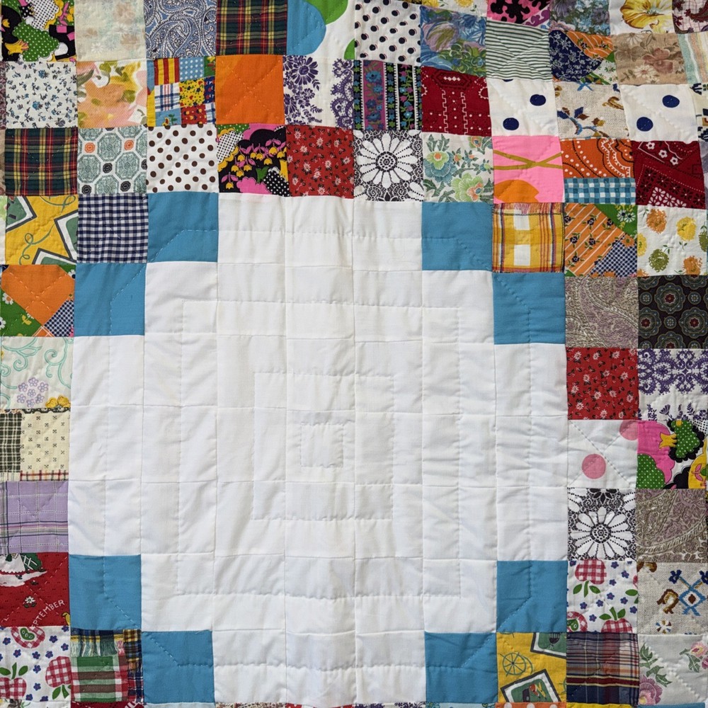 Homemade Quilt 78" x 93" SCRAPPY! Patch Pattern