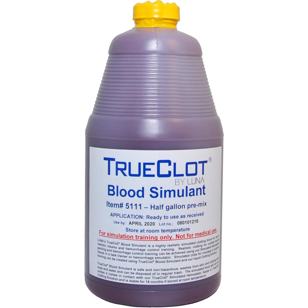 TrueClot Blood Simulant, Pre-Mixed