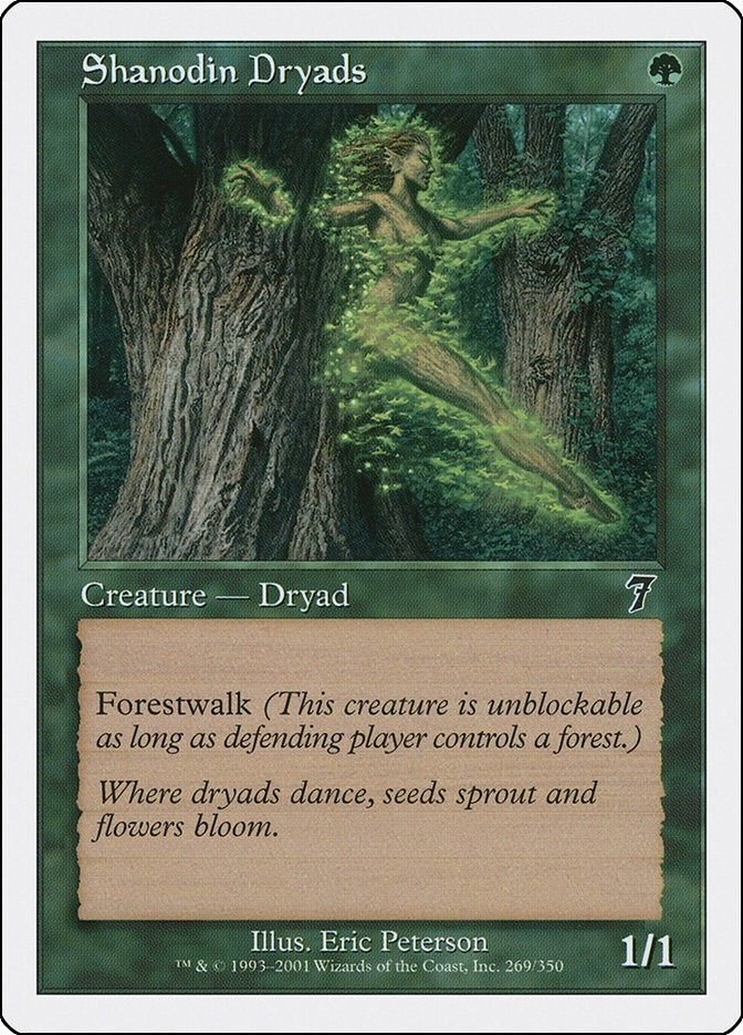 Shanodin Dryads 7th Edition 269 MTG MP