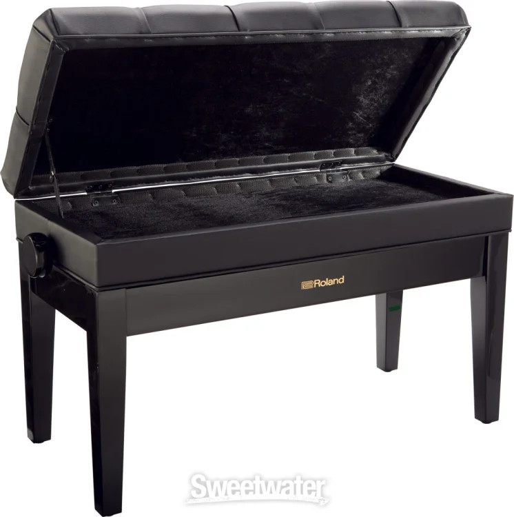 Roland RPB-D500PE Adjustable Duet Piano Bench - Polished Ebony