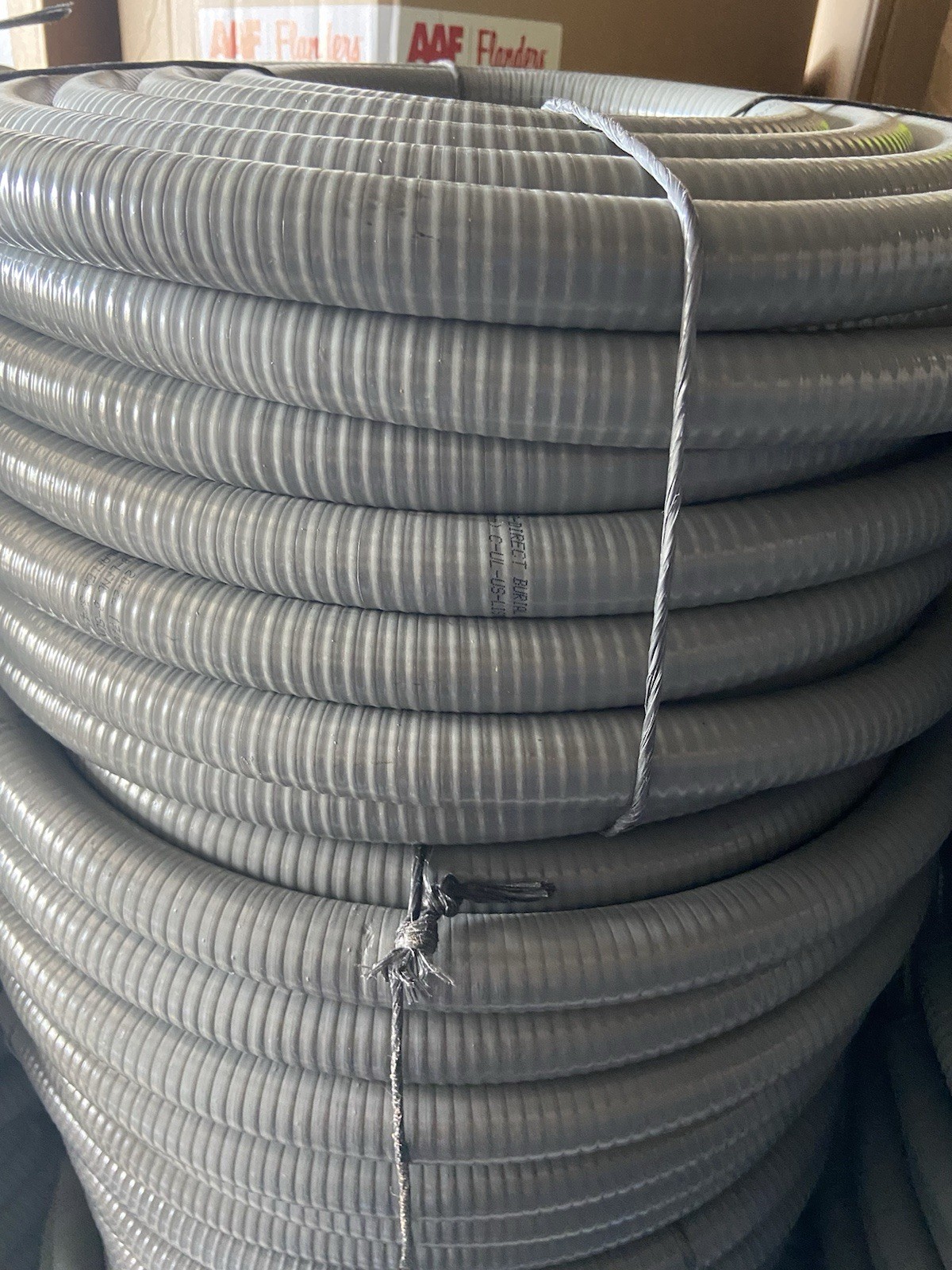 3/4" x 100' Flexible Liquid Tight, Non-Metallic Conduit - UL Listed.
