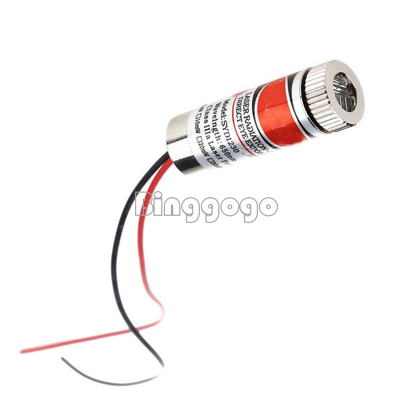 5PCS 5mW 650nm Line Red Laser ModuleFocus Adjustable Laser Head 5V Module
