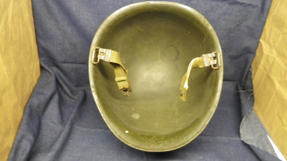 WWII M1 Helmet Front Seam