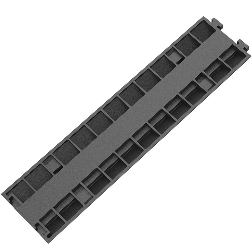 Robust 2-Channel 11000lb Load Cable Protector Rubber Ramp Bump
