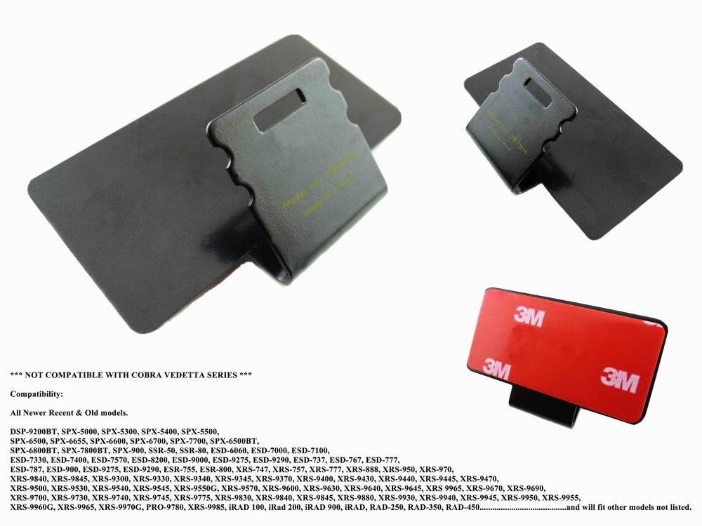 Permanent Mount + High-Quality Direct Wire (Extra Long) For Cobra Radar Detector