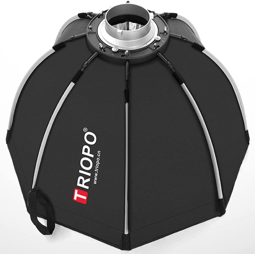 TRIOPO K2 65cm Foldable Octagon Softbox Bowens Mount For LED Video Light Upgrade