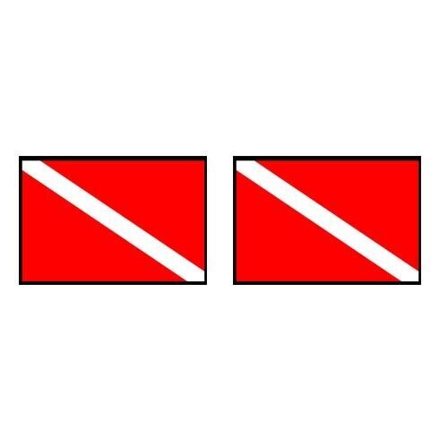 Diver Down Flag Sticker diving dive