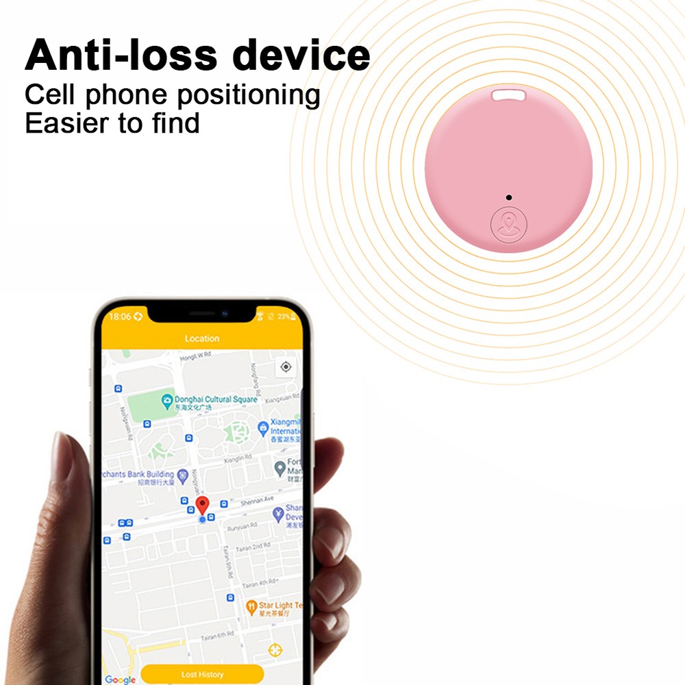 Mini GPS Car Tracker Bluetooth Real Time Vehicle Pet Wallet Tracking IOS Android