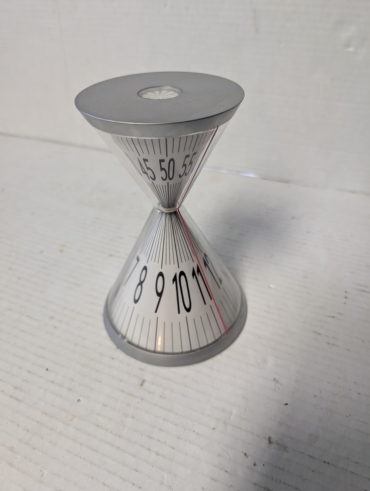 Hourglass Kitchen Timer 60 Minute Silver Cone Mechanical Retro Desktop Timer