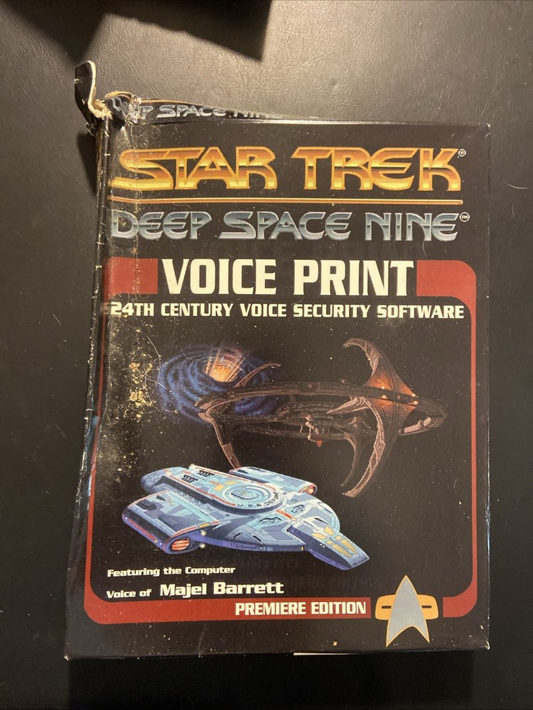 Deep Space Nine 1995 Star Trek Voice Print Computer Security Software NIB!