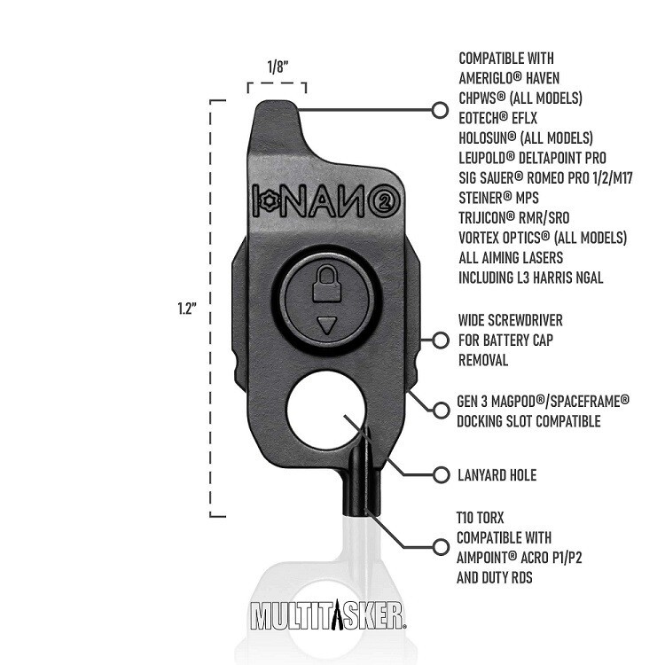 Multitasker Nano Sight Tool Black [MLOK]