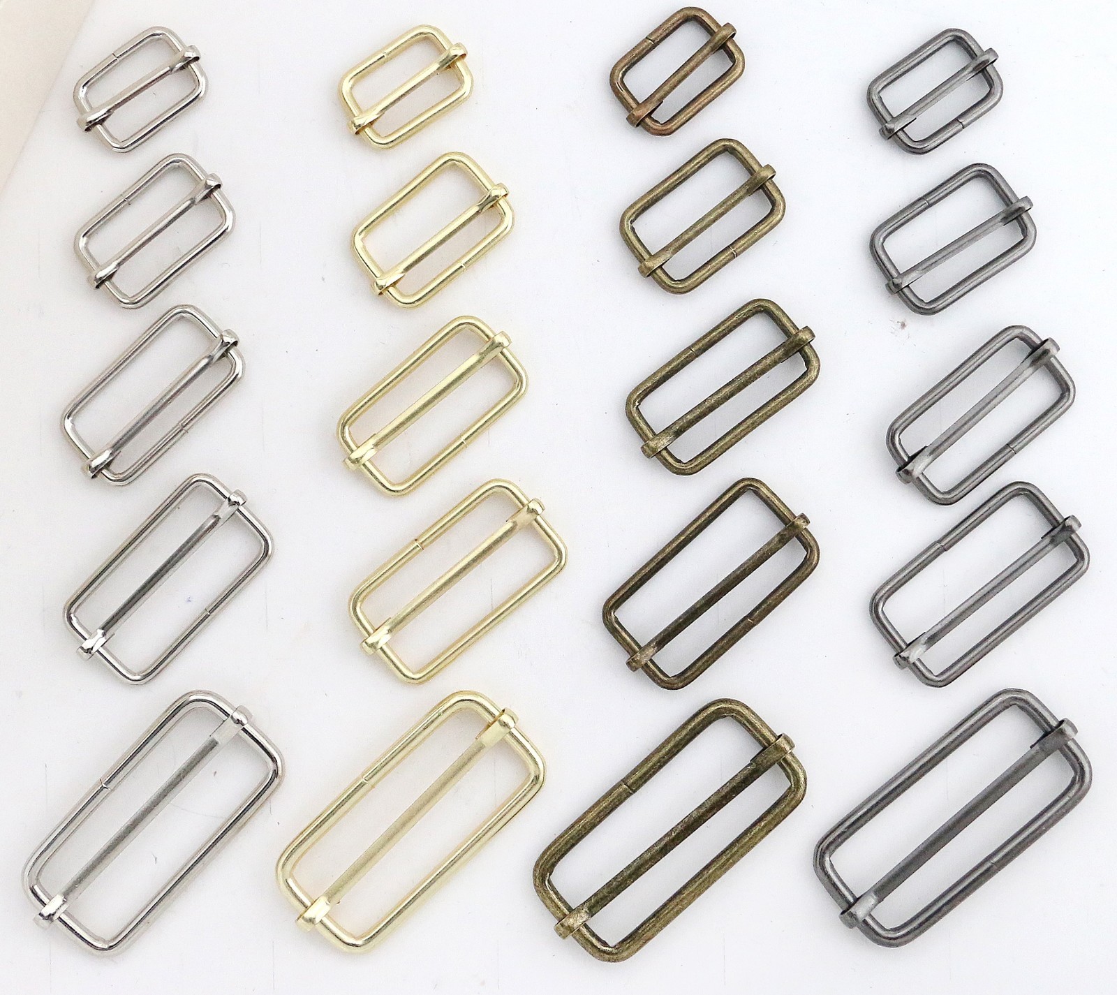 Adjustable Slide Buckles,for straps,purses,bags,Choose quantity Size & color usa