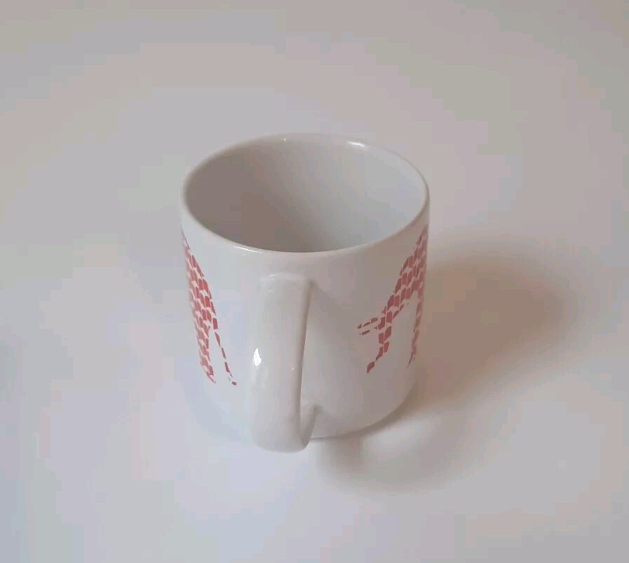 Room Essentials Red Elephant on a WHITE Coffee Mug