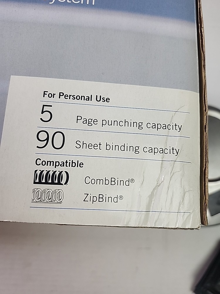 GBC CombBind C55 Manual Punch & Binding Machine w/ Box Office Document System