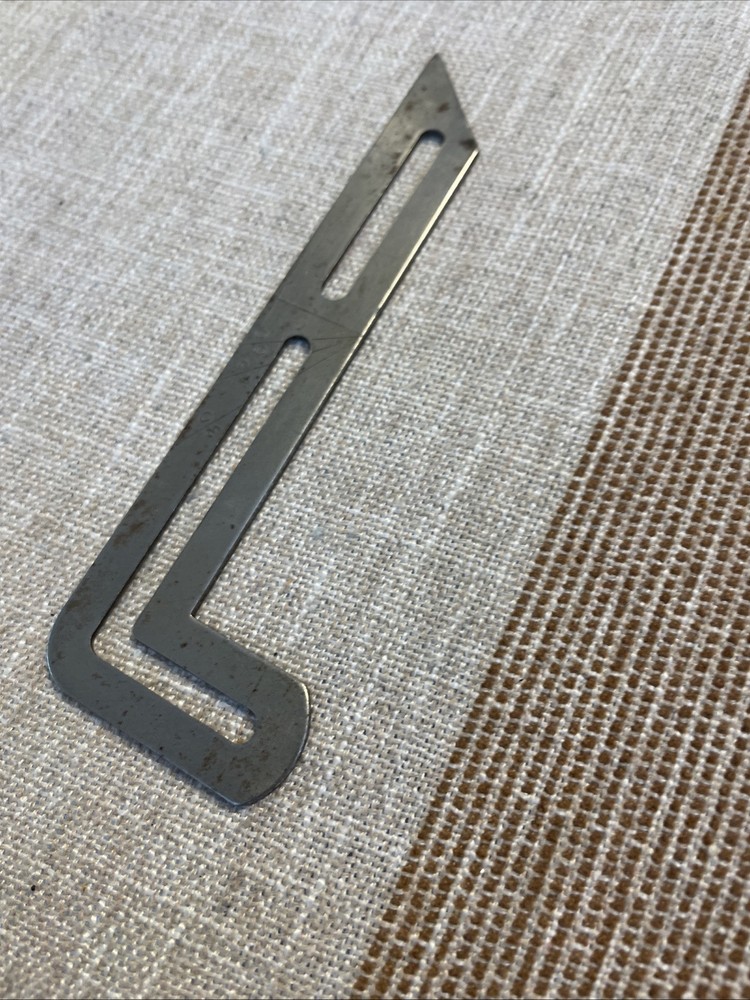 Vintage Bevel Ruler Part, Make Unknown Unmarked