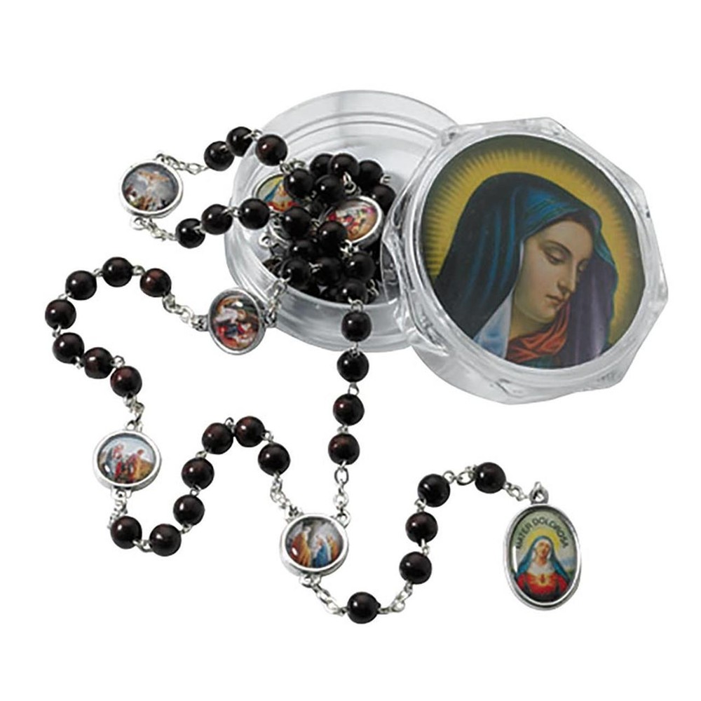 Seven Dolors Rosary with Two-Piece Case