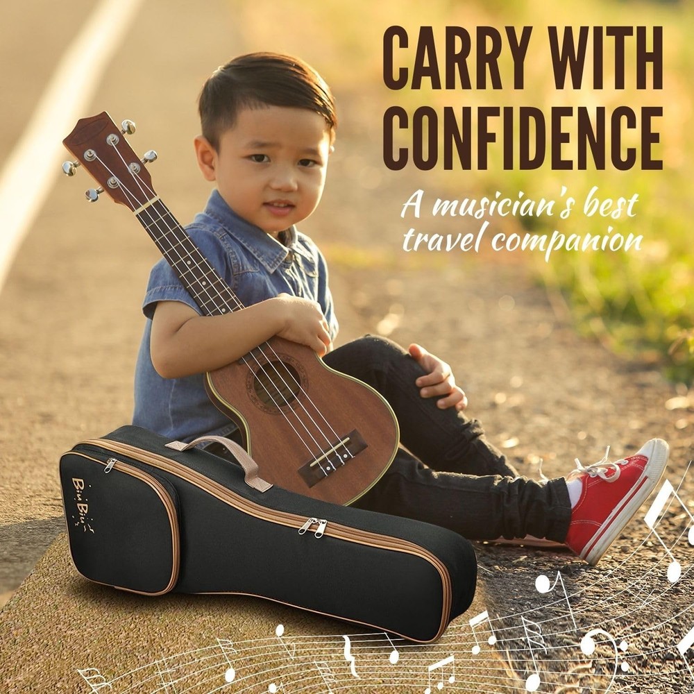 Ukulele Gig Bag - Uke Backpack Storage Soft Case Waterproof w/Carrying Handle...