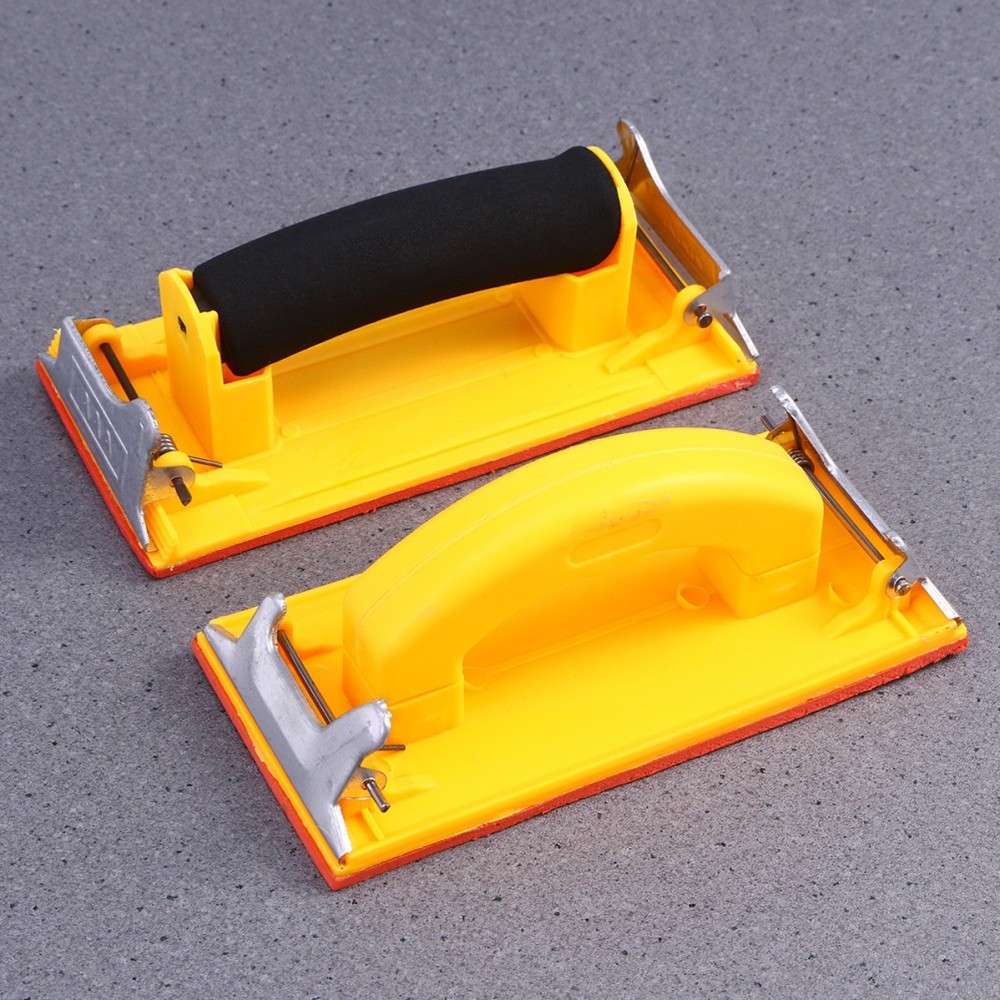 Decking Sanding Tool Mini Hand Block Sandpaper Holder for Wall with Handle
