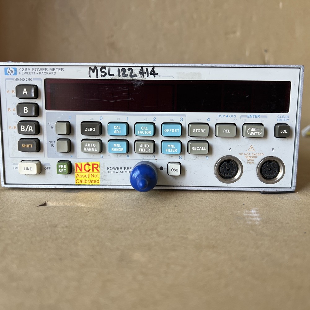 HP 438A power meter