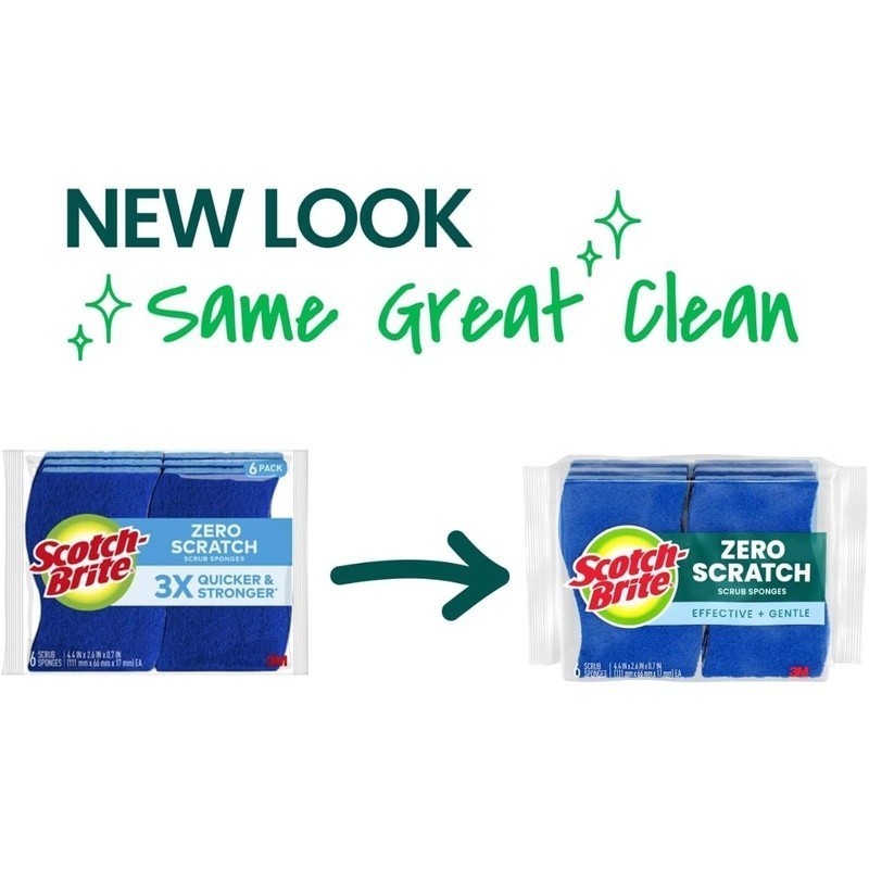 Non Scratch Cleaning Sponges Quick Durable Eco Friendly Multipurpose Sanitizing