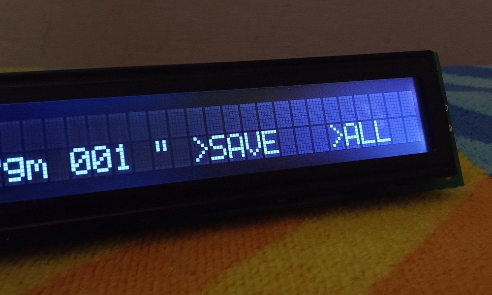 Yamaha A3000_New display replace