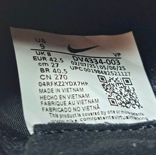 Nike Tiempo Legend 10 Pro Artificial Grass Soccer Cleats DV4334-003 Men's Size 9