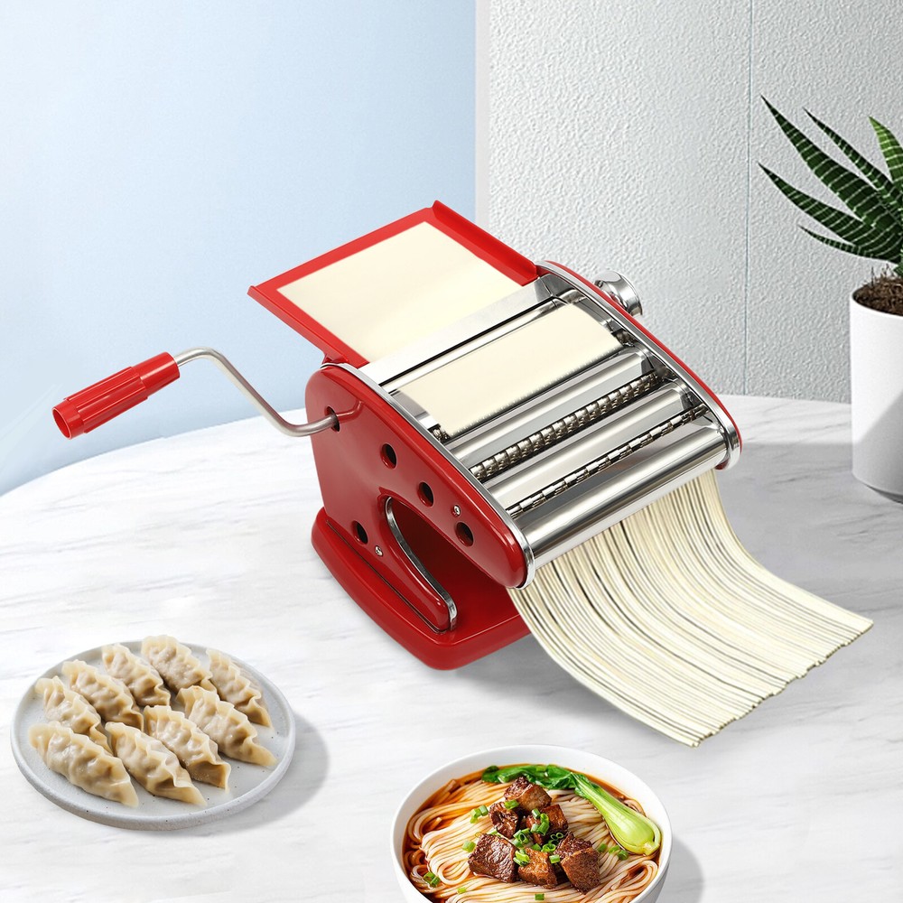 0.3mm-5mm Pasta Maker Machine Adjustable Thickness Manual Pasta Making Machine
