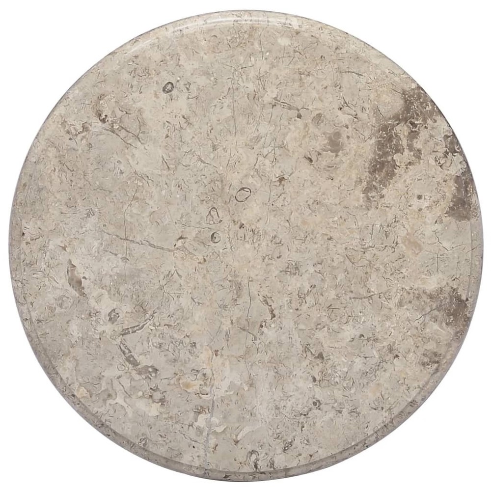 Table Top Grey Marble 20 in diameter Durable Table Top Round