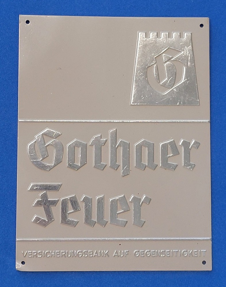 GOTHAER FEUER SIGN PLAQUE