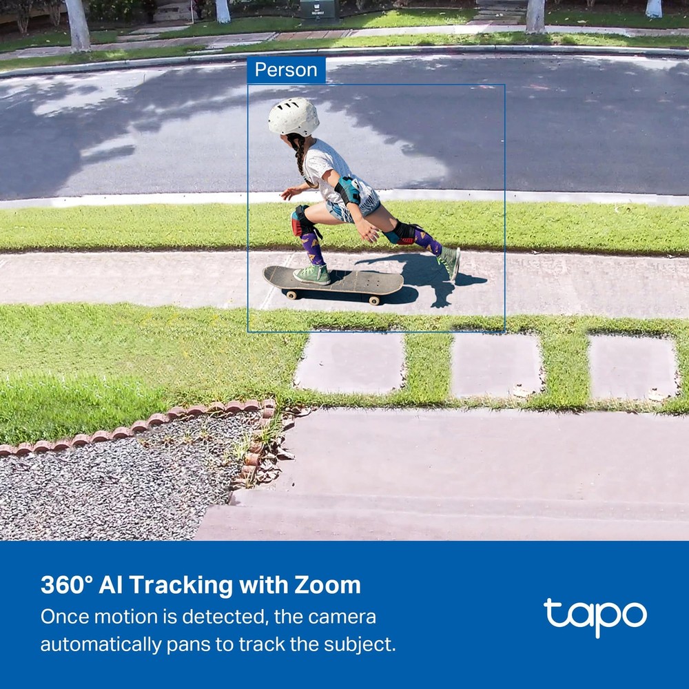 4K Outdoor Wireless Security Camera - Solar Charging, 360° Motion Tracking,