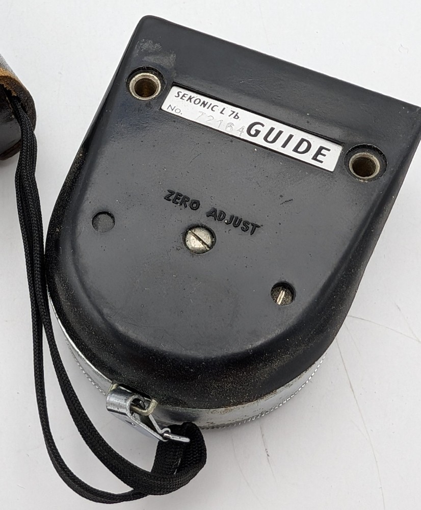 Sekonic "Guide" Exposure Light Meter Model L-7b W/Leather Case, Strap