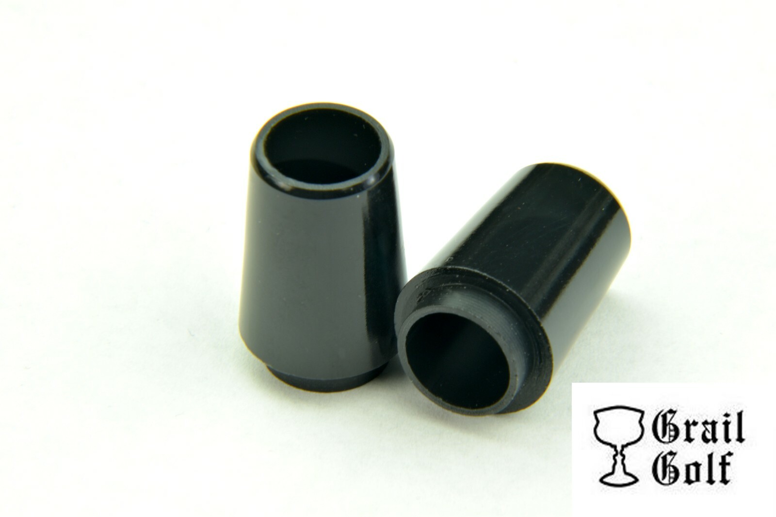 GRAIL GOLF NEW PREM BLK "COLLARED" IRON FERRULES TAPER TIP .355 .75" .560OD LOT