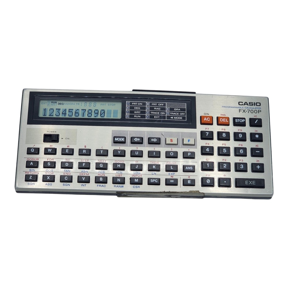 CASIO FX-700P Personal Computer Calculator - TESTED WORKING *READ* Some Issues