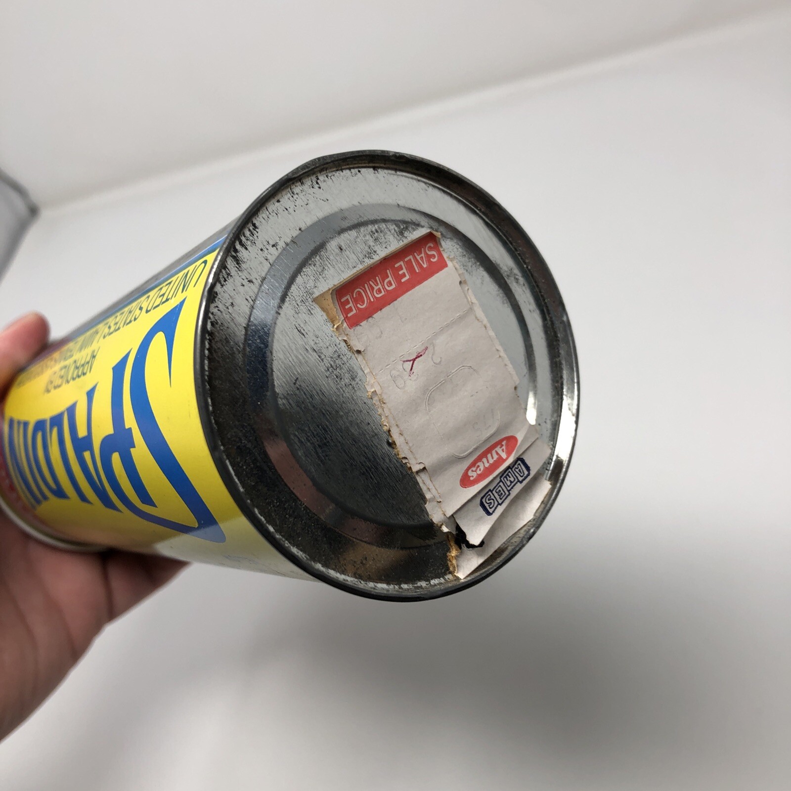 Vintage Spalding Tennis Balls Sealed Can Championship Extra Duty USA Yellow Can